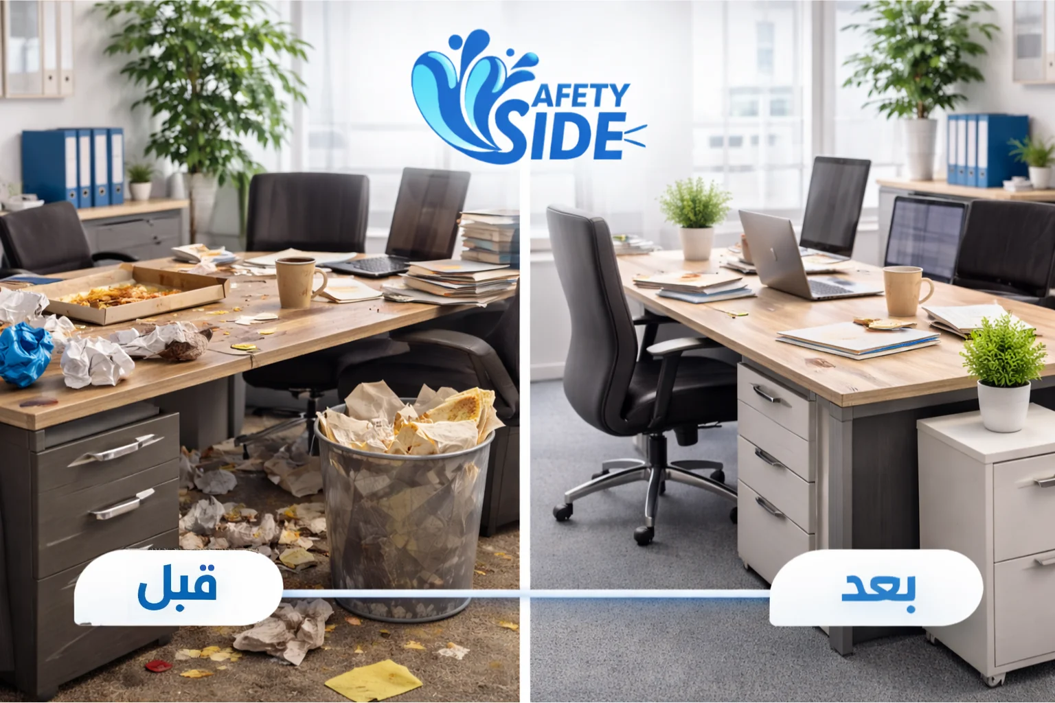 قبل وبعد - مكتب